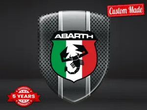 Fiat Abarth Decal Stickers Pro Max Resilient Elegant Version